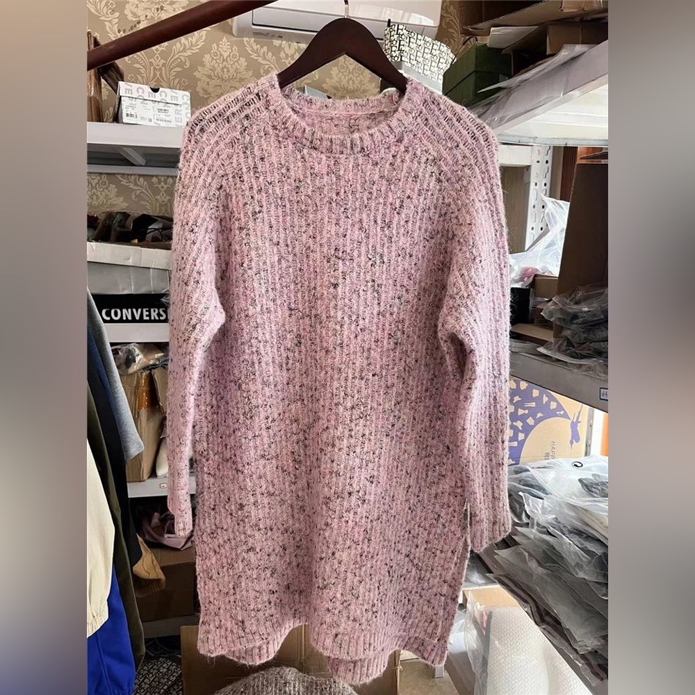 Wool sweater dress